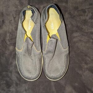 Olukai Mesh Slip On Loafers Gray Men's Size 9 1/2